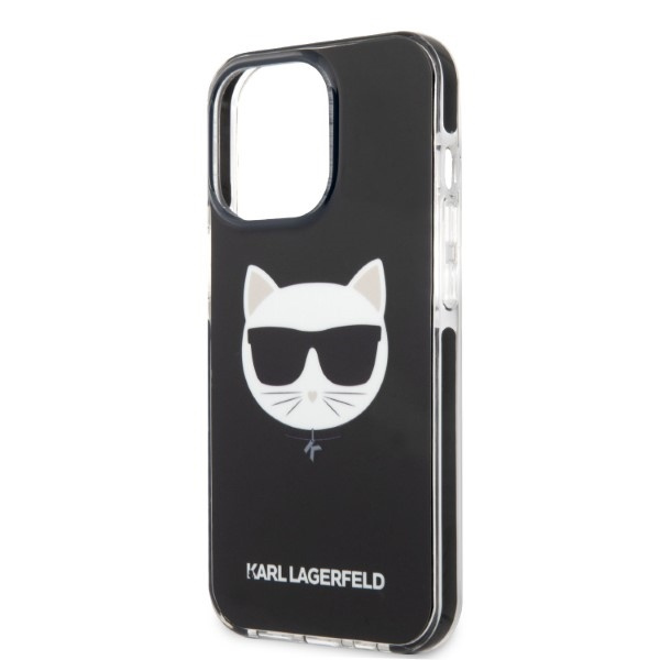 Obal Karl Lagerfeld Klhcp13ltpeck iPhone 13 Pro / 13 6,1" Hardcase Black/black Choupette Head Case