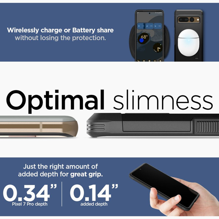 Spigen Tough Armor GOOGLE PIXEL 7 PRO Cover NERO