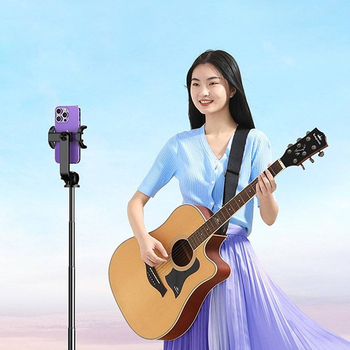 Selfie tyč / teleskopická tyč so stojanom a 1,5 m diaľkovým ovládaním Bluetooth Ugreen LP586 - čierna