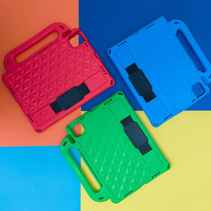 Diamond Tablet Case pancéřovaný měkký pouzdro pro iPad mini 5 / 4 / 3 / 2 / 1 s držákem stylusu zelený