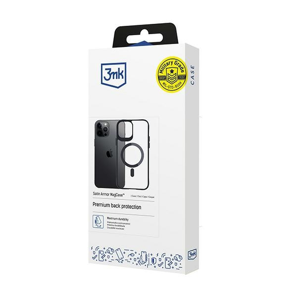 Etui 3MK Satin Armor MagCase iPhone 12 Pro Max 6.7"