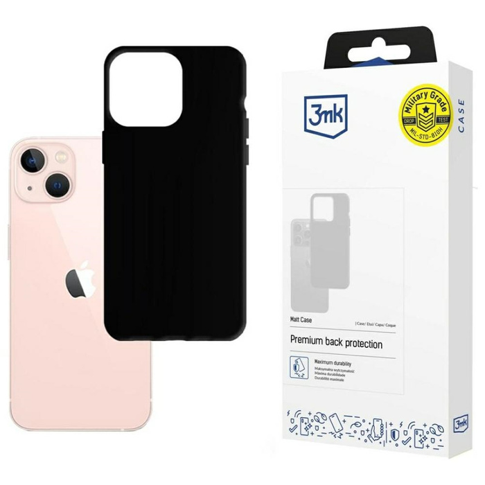 3mk Matt Case iPhone 14 Max 6,7" schwarz/ schwarz