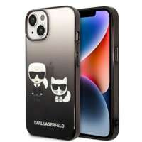 Karl Lagerfeld KLHCP14STGKCK iPhone 14 6.1" hardcase black/black Gradient Ikonik Karl & Choupette