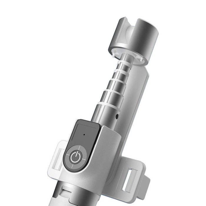 Selfie tyč / teleskopická tyč se stativem Dudao F18W - bílá