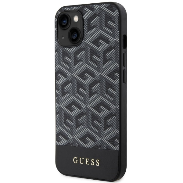 Hülle Guess GUHMP14MHGCFSEK iPhone 14 Plus 6,7" schwarz/schwarz hartcase GCube Stripes MagSafe Case