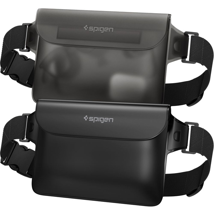 Spigen A620 UNIVERSAL WASSERDICHTE GÜRTELTASCHE 2ER-PACK SCHWARZ