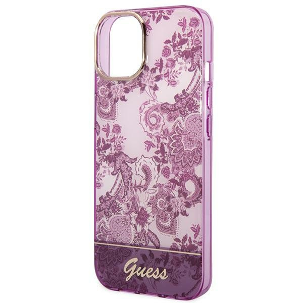 Case Guess GUHCP14MHGPLHF iPhone 14 Plus 6.7" fuchsia/fuschia hardcase Porcelain Collection
