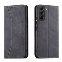 Magnet Fancy Case für Samsung Galaxy S23 Ultra Flip Cover Wallet Stand schwarz
