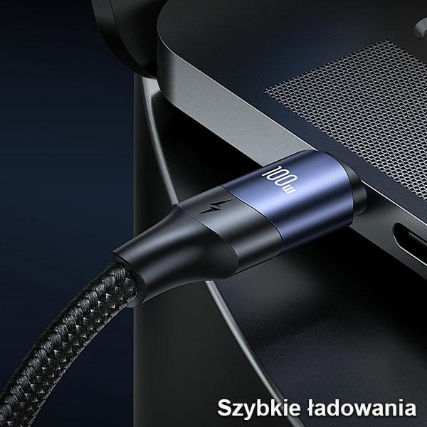 USAMS Cable U71 3in1 1.2m 6A Fast Charge black/black (USB/USB-C to lightning/microUSB/USB-C) SJ511USB01 (US-SJ511)