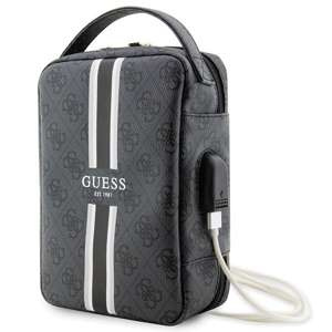 Guess Borsa GUHBP4RPSK Organizer nero/nero 4G Strisce stampate