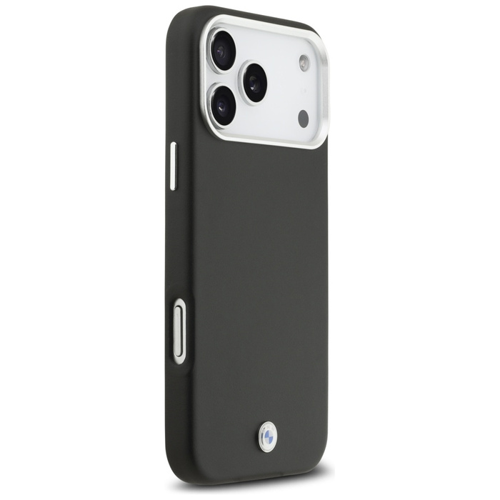 Etui BMW Sign Full Wrapped Metal MagSafe do iPhone 17 Pro Max czarny