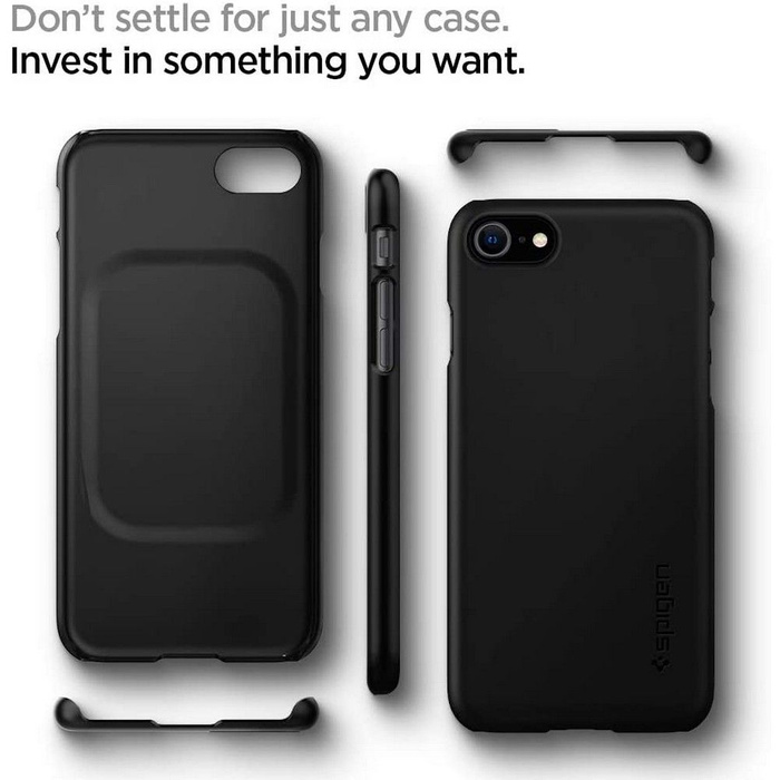 Case Spigen Thin Fit IPhone 7 / 8 / SE 2020 / 2022 BLACK