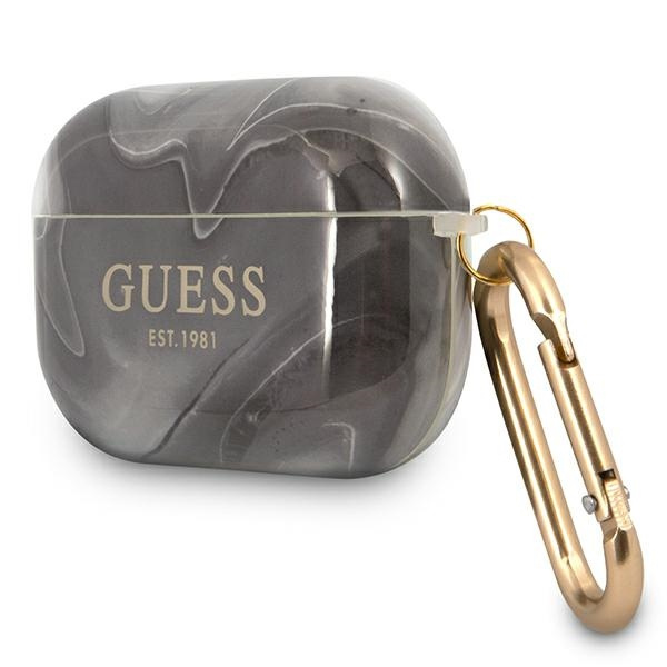  GUESS  Estuche de los AirPods Pro Marble Collection Negro