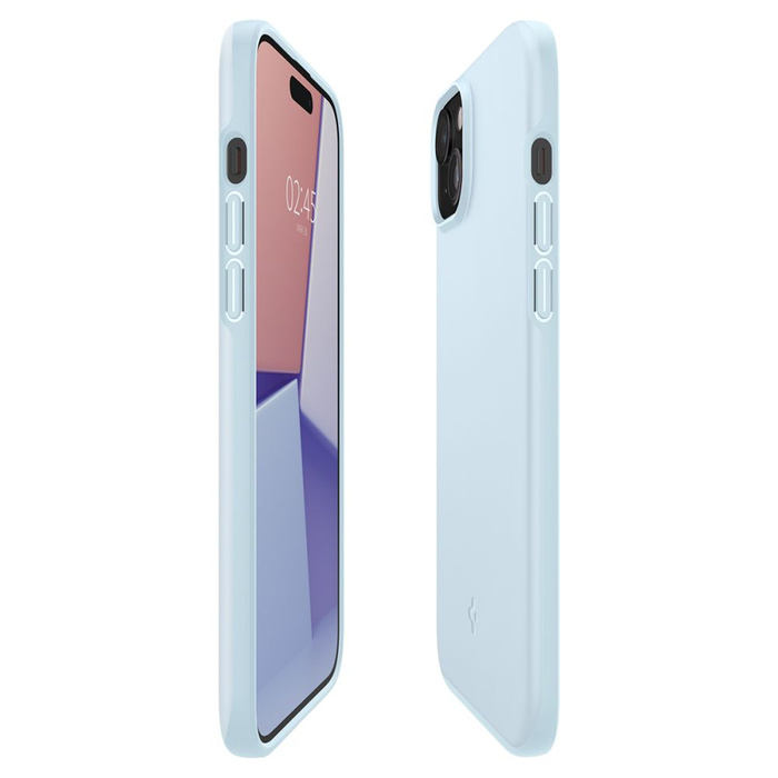 Hülle Spigen Thin Fit iPhone 15 Stummschaltung Blau