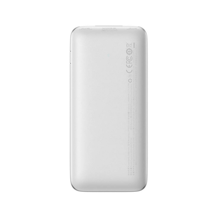 Baseus Bipow Pro 10000mAh 20W + USB 3A 0,3m kabel bílý (PPBD040102)