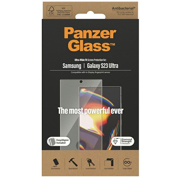 PanzerGlass Ultra-Wide Fit Sam S23 Ultra S918 Screen Protection 7317 s aplikátorem