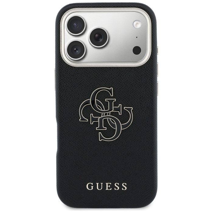Etui Guess FW Resin Logo do iPhone 17    Pro czarny
