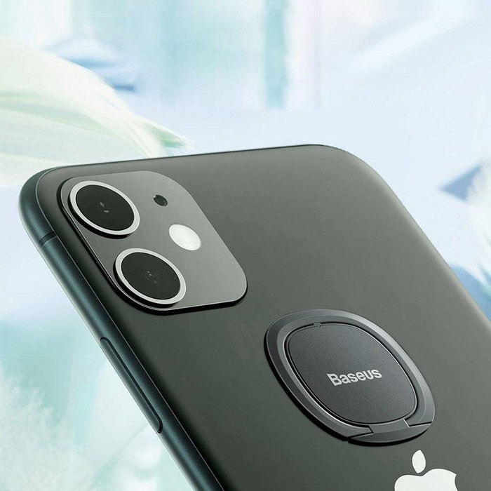 Supporto per telefono con anello autoadesivo ultrasottile Baseus grigio (SUYB-0A)