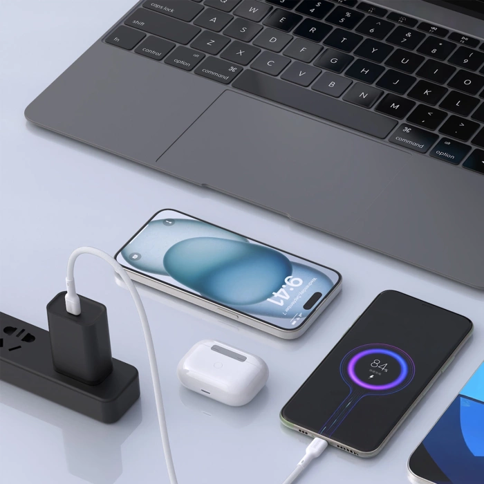 Dudao L9C Max 240W PD USB-C - USB-C Kabel 1,2m - Weiß