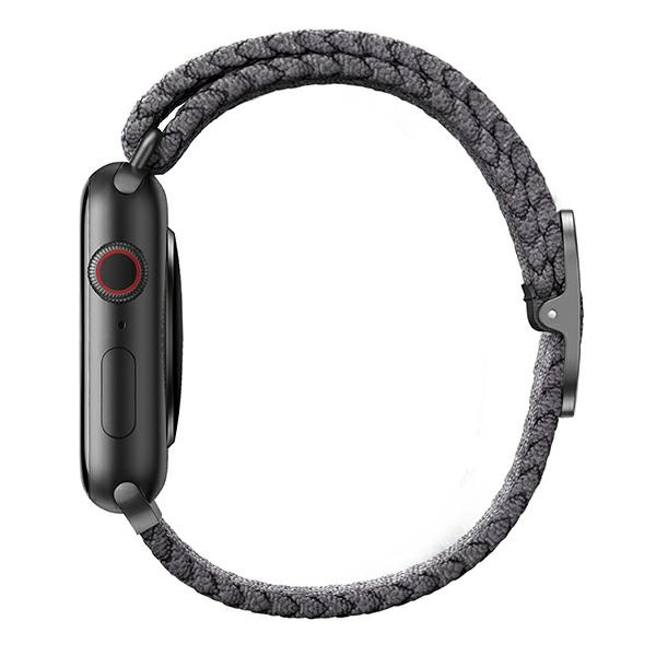 Uniq Aspen Apple Watch 40/38 / 41mm Geflochten grau / granitgrau