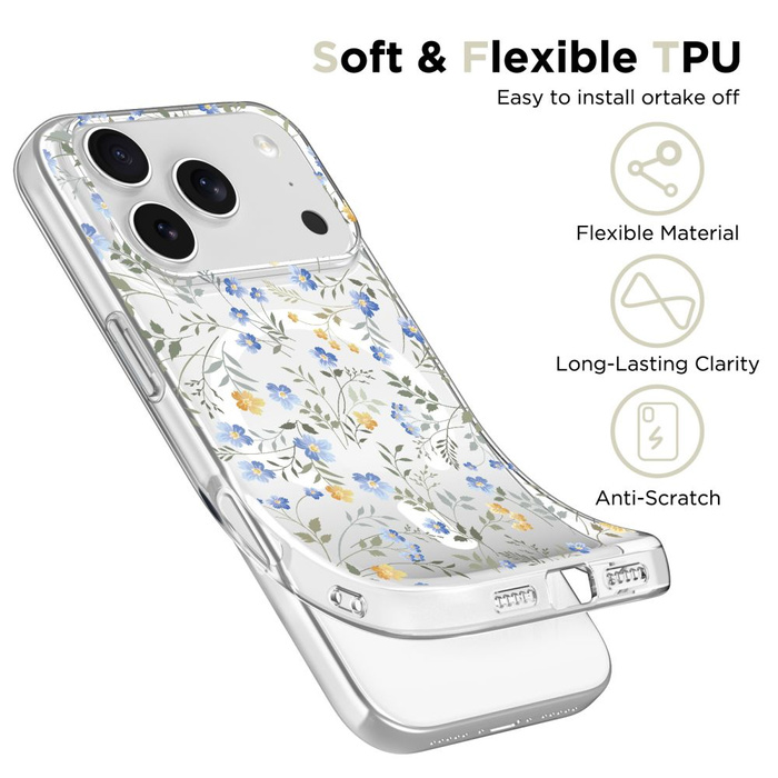 TECH-PROTECT FLEXAIR MAGSAFE IPHONE 17 PRO SPRING FLOWERS