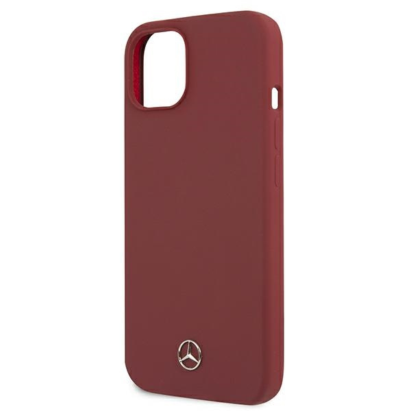 Coque MERCEDES Apple iPhone 13 Ligne silicone rouge Hardcase