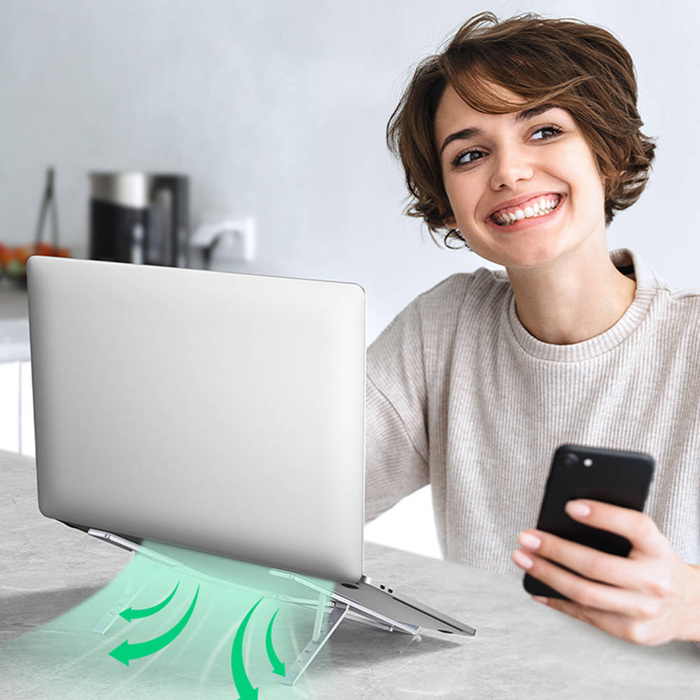 Ugreen skládací nastavitelný stojan na notebook stříbrný (LP451)