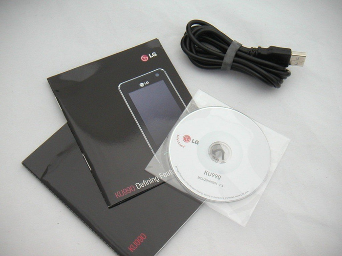 Box LG KU990 Viewty Driver Cable Manual