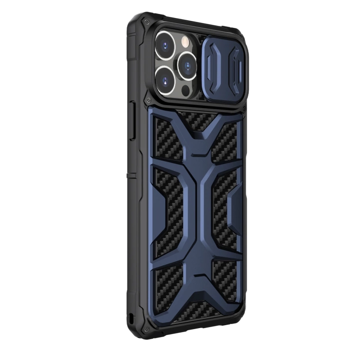 Etui Nillkin Adventurer Case etui do iPhone 13 Pro pancerny pokrowiec z osłoną na aparat niebieski