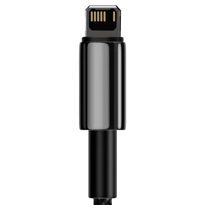 [Po vrácení zboží] Baseus Tungsten kabel USB - Lightning 2,4 A 1 m černý (CALWJ-01)