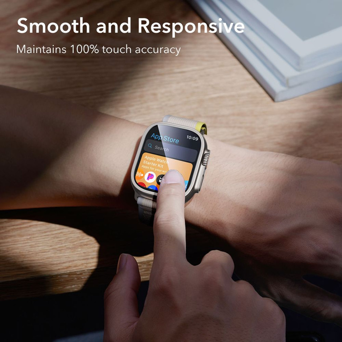 Tempered Glass ESR ArmorITE GEHÄRTETES GLAS 2ER-PACK Apple Watch ULTRA 1 / 2 / 3 (49 MM) TITAN