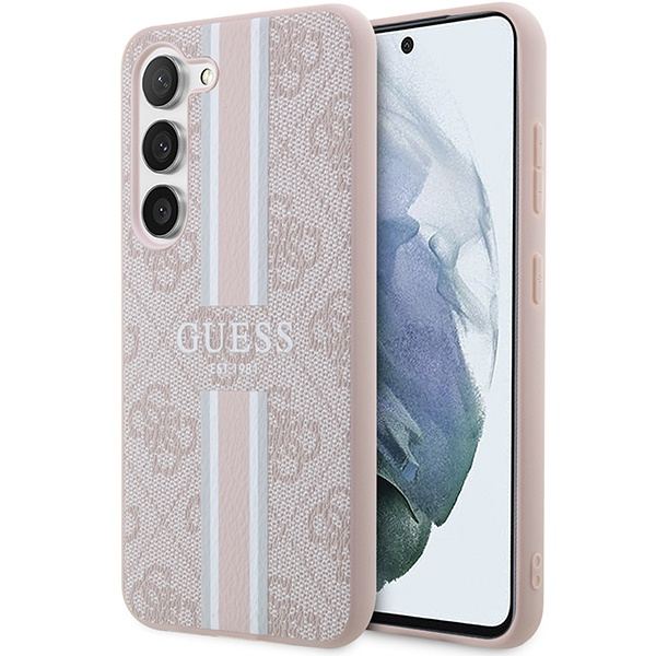 Case Guess GUHCS23SP4RPSP S23 S911 pink/pink hardcase 4G Printed Stripe Case
