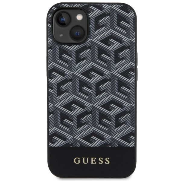 Funda Guess GUHMP14MHGCFSEK iPhone 14 Plus 6.7" negro/negro durocase GCube Stripes MagSafe Case