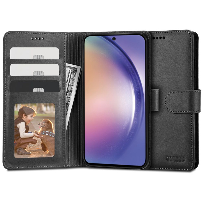 Obal Tech-Protect Peněženka Galaxy A54 5G černá Case