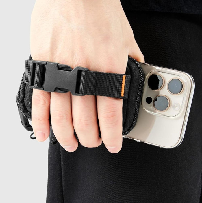 Spigen SNAP ZIP MagSafe POUCH NEGRO