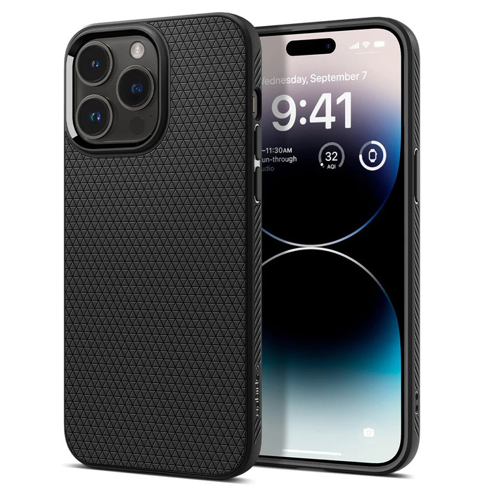 Coque Spigen Liquid Air IPhone 14 PRO MAX MATTE NOIR