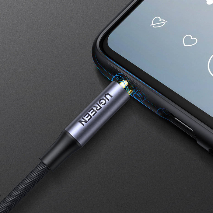 Ugreen -Kabel AUX-Miniklinke 3,5-mm-Kabel (männlich) - 3,5-mm-Miniklinke (männlich) 3 m schwarz (AV183)