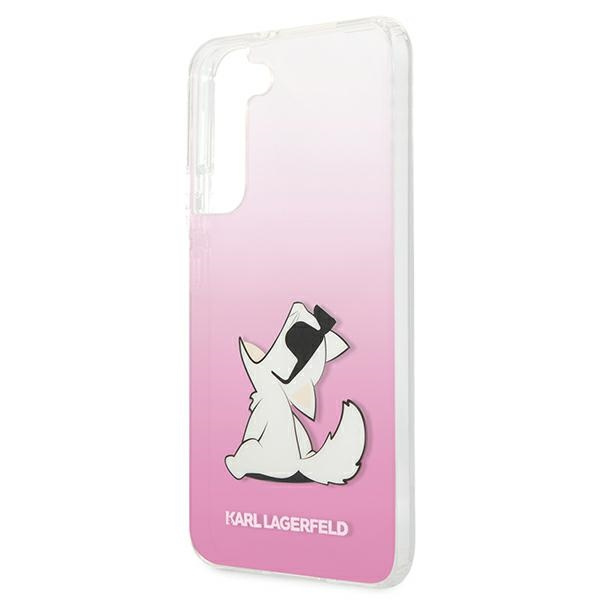 Coque KARL LAGERFELD Samsung Galaxy S22 Plus Choupette Eat Pink Hardcase