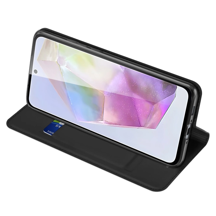Dux Ducis Skin Pro Case for Samsung Galaxy A36 5G / A56 5G with Flip and Card Slot - Black
