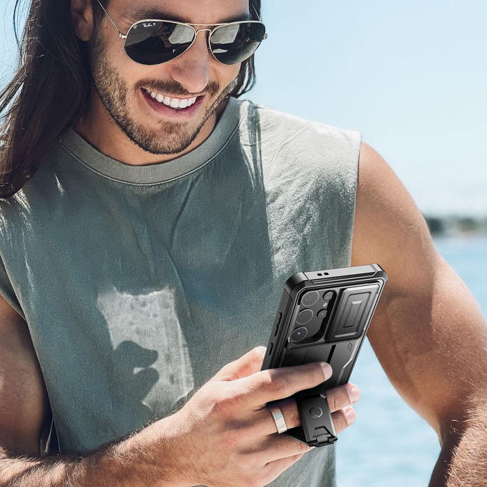 Etui Tech-protect Kevlar Cam+ Samsung Galaxy S24 Ultra Black Case