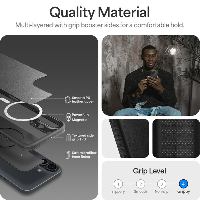 Funda Spigen Mag MagSafe IPhone CYRILL KAJUK 16 NEGRO