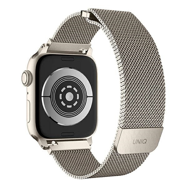 UNIQ strap Dante Apple Watch Series 4/5/6/7/SE 42/44/45mm. Stainless Steel starlight