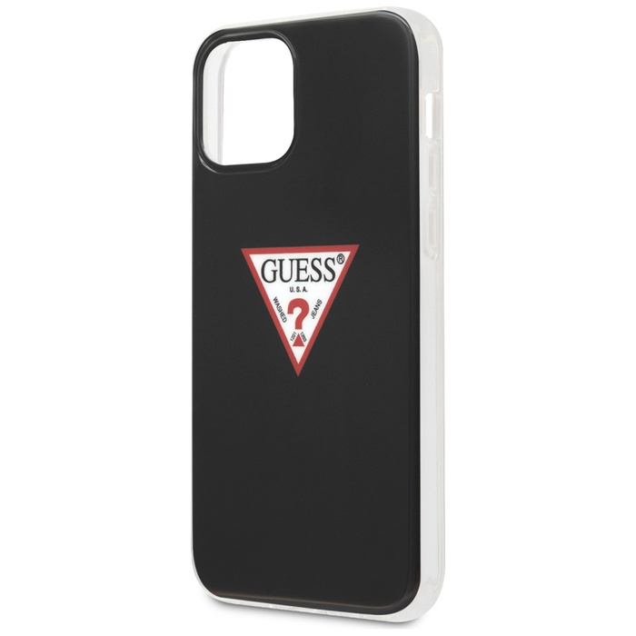 Coque GUESS Apple iPhone 12 12 Pro Triangle Collection GUHCP12MPCUCTLBK Noir Hardcase