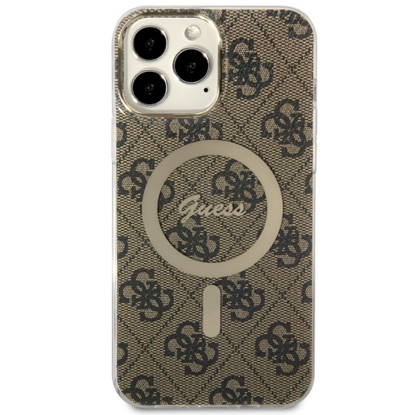 Funda Guess GUHMP13XH4STW iPhone 13 Pro Max 6.7" marrón/marrón durocase 4G MagSafe Case