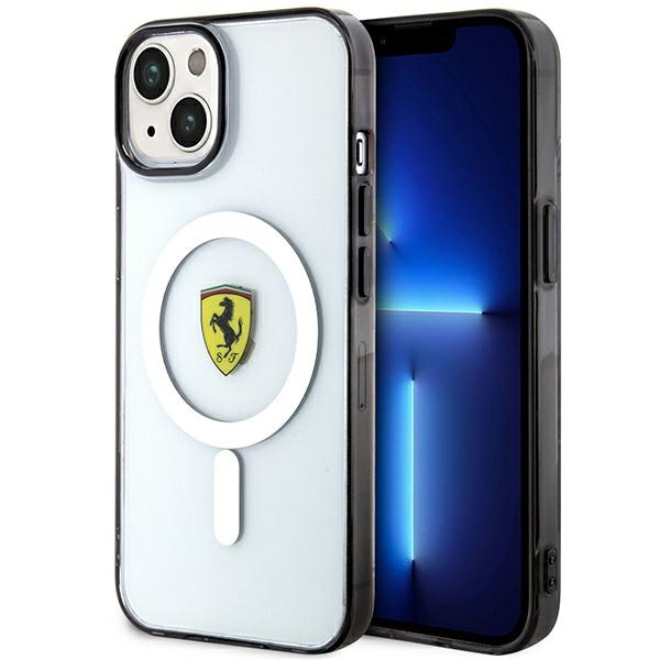Case Ferrari FEHMP14MURKT iPhone 14 Plus 6.7" clear/transparent hardcase Outline MagSafe Case