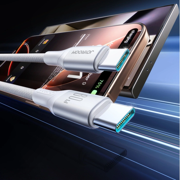 Joyroom S-A28 Flash Series 60W USB-C - USB-C Kabel 2m - Weiß