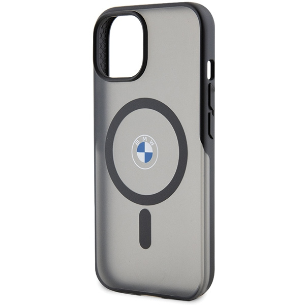 Case BMW BMHMP15MDSLK iPhone 15 Plus / 14 Plus 6.7" black/black hardcase IML Signature MagSafe Case