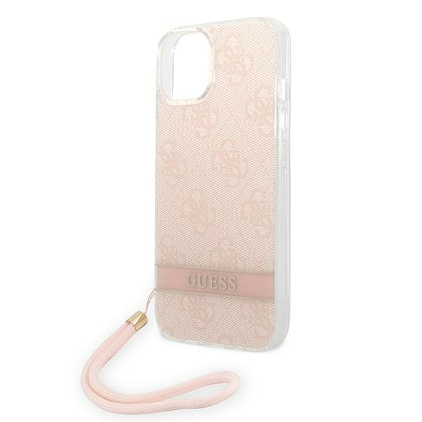 Guess GUOHCP14MH4STP iPhone 14 Plus 6,7" rosa/rosa hartcase 4G Print Strap