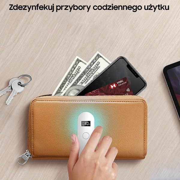 Dezinfekční lampa UNIQ LYFRO Beam Mini UV-C Ruční sterilizátor bílý