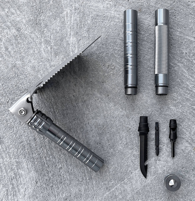 Multifunctional folding shovel 10in1 survival knife screwdriver glass breaker